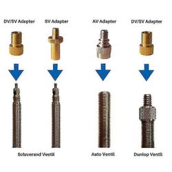 10 kpl täyttöpumpun suutinsarja Presta Schrader -venttiiliputkille maantie- ja Fixi-polkupyörille