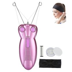 Hyvät kasvojen epilaattori Electric Ladies Beauty Epilator Kasvojen kierteitys karvanpoisto Parranajokone Kasvohierontalaite Ramen Herkkä laite Epi...