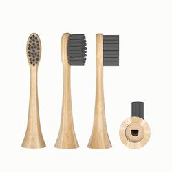 Elektrisk tandborste Byt ut bambuborsthuvud för Philips Hx3/6/9-serien Hx6100/hx9332 Biologiskt nedbrytbart kol mjukt borstat Bambu träkol