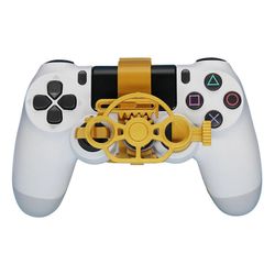 unbrand Game Controller Mini -ohjauspyörän vaihto Sony PS4 Racing Game -lisävarusteille kultaa