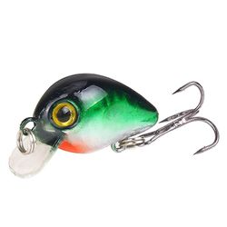 Unbrand 1pcs Mini Wobblers Bas Fiskeri Lokker 30mm/1.6g Jerkbait Kunstig Micro Fiish Black Minnow Hard Bait Fiskeri Tilbehør Farve8