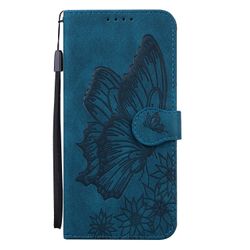 Gangxun Sag til Samsung Galaxy A32 5g Retro Flip Wallet prægning Butterfly Cover - Blå