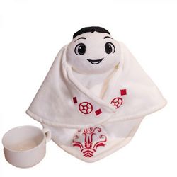 Vuoden 2022 Qatar La'eeb maskotti pehmo nukke jalkapallo matkamuistoja nukke lelu jalkapallojuhla koristeet18cm