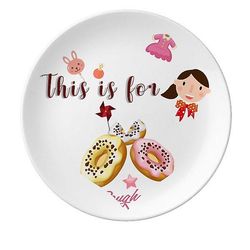 Doughnut Vestlige Dessert Sweet Food Datter Dessert Plate Dekorative Porcelæn 8 tommer Dinner Home