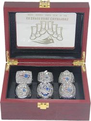 Kaikki 6-kertaiset New England Tom Championship 'Patriots Brady -sormukset laatikkolahjoilla naisille Miehet lapset Pojat Isät