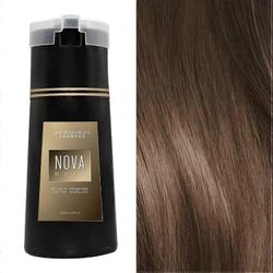 Nova Hair Dye Shampoo, Nova Hair Instant Dye Shampoo, Nova Hair Dye Shampoo, Nova Hair Instant Dye Shampoo miehille ja naisille Vaaleanruskea