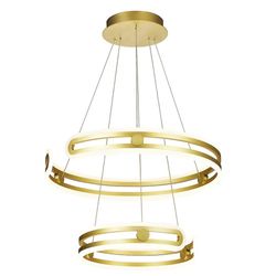 Italux Lighting Moderne LED hængende vedhæng Gylden, Varm Hvid 3000K 5180lm Dimmable