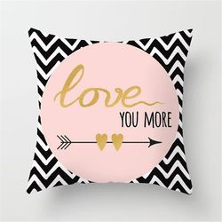 Varychmoo Rose Guld pudebetræk Soveværelse Square Pude cover sofa decors Lyserød O