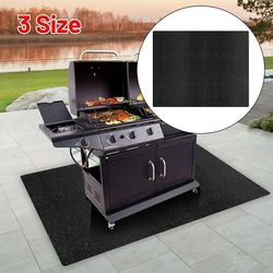 Bbq Grill Gas Splatter Mat Pad Deck GulvBeskyttelse Brandsikker 39x60 inch