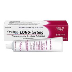 Elrachen Cushion Grip termoplastinen hammasproteesiliima, kiinnittää ja kiristää löysät ylä- ja alaproteesit sekä osittaiset hammasproteesit | Liim...