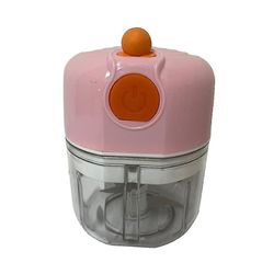 100ml Husholdnings hvidløg Masher Vegetabilsk Cutter Børns Kosttilskud Machine Portable (pink)