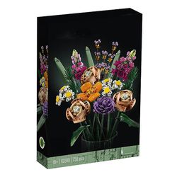 Kukkakimppu 10280 Tekokukat, Aikuisten kanssa yhteensopiva rakennussarja, Koristeelliset kodin tarvikkeet, Ystävänpäivälahjaidea, Kasvitieteellinen C