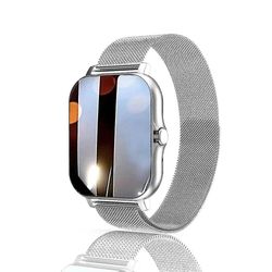 Ny 2023 Smart Watch 1.75 Infinity Display -44mm magnetisk lading sølv