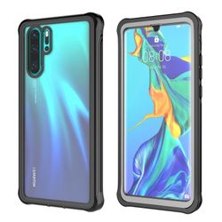Full Body Protection kova PC-puhelimen kuori PET-näyttökalvolla Huawei P30 Prolle
