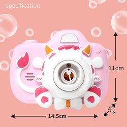 Dandanzhuan Børns One-key Automatisk kamera Musik Bubble Machine Toy Bubble Machine 60ml