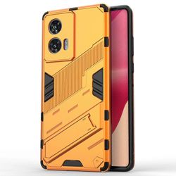 Motorola Edge 50 Fusion 5G -kotelolle PC + TPU-iskunkestävä puhelimen kansi jalustalla Monivärinen Style H
