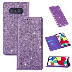 Samsung Galaxy Note 8 Ultrathin Glitter Magneettinen Vaakasuora Flip Nahkakotelo Pidikkeellä & Korttipaikoilla