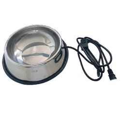 Koiran ja kanan lämmitetty kulho - ruostumattomasta teräksestä valmistettu lämpövesiastia EU-pistokkeella Kuten