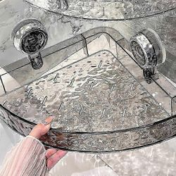 Raidley No Drill Clear Wall Caddy, Raidley Easymount kylpyhuoneen säilytyshylly - porausta ei tarvita, Raidley imukuppi caddy, Raidley kylpyhuonehylly