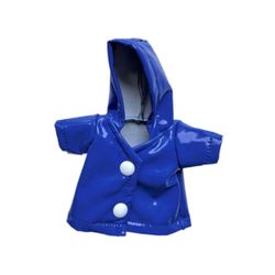 2025 Pehmolelut Vaatteet Luova Pehmeä Pukeutuminen Nukke Sadetakki Tytöille Lahjat Musta Sininen 12cmx8cm