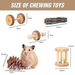 Boeyaa Hamstere Kanin Rotte Legetøj Hamster Legetøj Sæt Kæledyr Kanin Marsvin Papegøje Leg Molar 12B Pcs