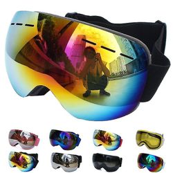 Uv400 Anti-tåge Dobbelt Lag Ski Beskyttelsesbriller Lens Ski Mask Briller Skiløb Sne Snowboard briller Spejl polarisere beskyttelsesbriller for voksne