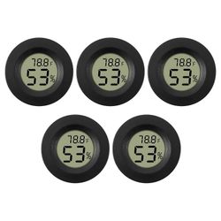 5-pack hygrometer termometer digital LCD-skjerm fuktighetsmåler