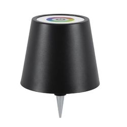 Langaton pullovalaisin RGB-tilat ja 3 väriä, portaaton himmennys, pullovalaisimen varjostin, ladattava pullovalo Black