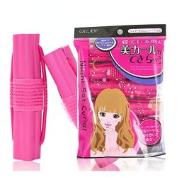6pcs Svamp Skum Pude Hair Styling Rollers Curlers Tool Pink Sæt