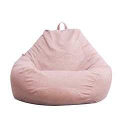 Innendørs Utendørs Voksne Bean Bag Gaming Chair Ekstra Stor Beanbag Recliner Cover Rosa M