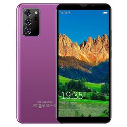 Älypuhelin 8gb 6,1 tuuman näyttö matkapuhelin dual sim kasvojen lukituksen avaaminen peli musiikkipuhelin android-järjestelmä älypuhelimet Violetti