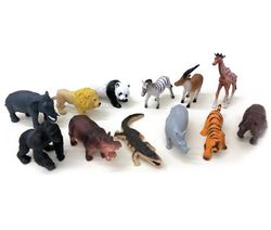 Handuo 12pcs Simulation Dinosaur Model Skov Marine Animal Legetøj style1