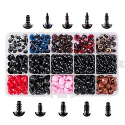 752PCS turvasilmät ja nenät Amigurumille täytetyt virkatut silmät aluslevyillä Käsityönuken silmät Amigurumi Teddy Bearille kuten kuvassa näkyy