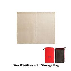 Brand pit mat brandsikker Camping Komfur Grill Mat Tæppe 80x60cm
