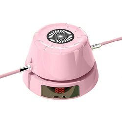 Hyppynarukone, jossa on etä, harjoitus viihdyttävä vuorovaikutusköyden hyppy vaaleanpunainen