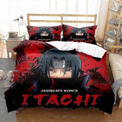 Naruto-sarjan kolmiosainen pussilakana Kaksiosainen Setaa F 135*200two-piecesuit