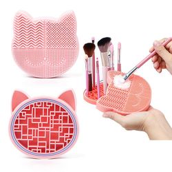 Grape Pp 3 I 1 makeup børste rengøring mat med tørreholder