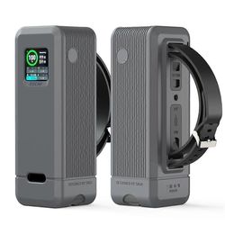 Anker Prime 250W Power Bank -silikonikotelolle Kannettava kantolaukku Säilytysteline TF/S:llä Harmaa