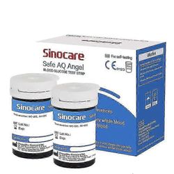 Sinocare Safe AQ Angel verensokeriliuskat ja lansetit 50kpl-KAKA 50kpl suikaleita