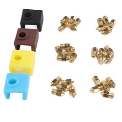 34pcs 3D-skriver Ekstruder dyser Nøyaktig utskrift Ulike modeller Skriv ut jevnt Mk8 Ekstruderdyse For Cr 10 For Ender3