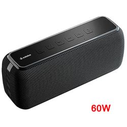 Sajygv X8 Plus Bluetooth-høyttaler, trådløs høyttaler, høyeffekts subwoofer, bærbar kolonne, mobiltelefonlading, stereohøyttaler, 80w, 100w X8 Svart