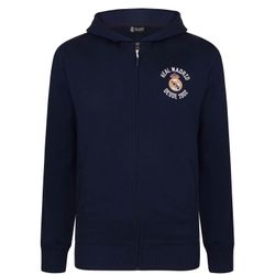 Real Madrid Boys Hoody Zip Fleece OFFICIEL fodboldgave Marineblå 6 Years