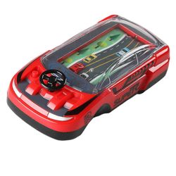 Kädessä pidettävä miniauto kilpa-peli kone autoseikkailut väistää autopelilahja lasten syntymäpäivä Red Cell Version