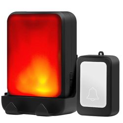 Erittäin kirkas salama-ovikello kotiin ja toimistoon, langaton, vedenpitävä, pimeänäkö, liiketunnistus