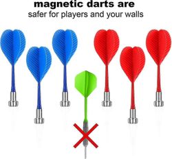 24 kpl Magneettinen tikka Turvavaihto Darts Indoor Game Target tarvikkeet ADEXCD 4.22T