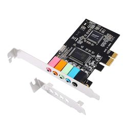 PCIe lydkort 5.1 internt lydkort 3D stereo PCI-e lydkort 32/64 bit PCI Express PC lydkort CMI8738 chip Green