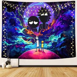 Hakuna Rick Morty Wall Tapestry For Living Room Bedroom Dorm Home Decor (73x95cm, Rick-2)