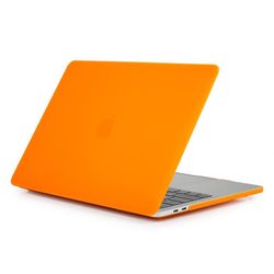 JVY Laptop Mattered Style PC beskyttende sag til MacBook Pro 15,4 tommer A1990 (2018)(Orange)