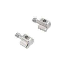 Lanxri 1/4"-20 peukaloruuvin vaihtolukkonuppi DSLR-kameran häkin kädensijalle ja lisävarusteelle (2 kpl) silver