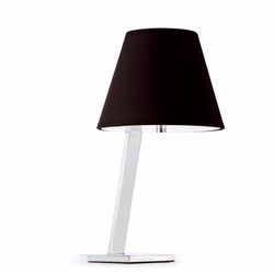 Faro Lighting Faro Moma - 1 lys bordlampe Krom, Hvid med sort skygge, E27